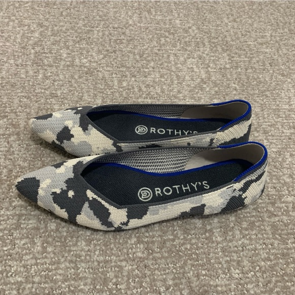 Rothy’s Smoke Ash Gray Camo Points OG - Picture 7 of 9